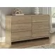 Dovander Warm Natural Brown 6 Drawer Dresser