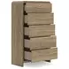 Dovander Warm Brown 5 Drawer Chest