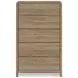 Dovander Warm Brown 5 Drawer Chest