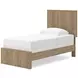 Dovander Warm Natural Brown Twin Panel Bed