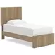 Dovander Warm Natural Brown Youth Panel Bedroom Set