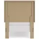 Dovander Warm Natural Brown Twin Panel Bed