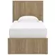 Dovander Warm Natural Brown Youth Panel Bedroom Set