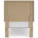 Dovander Warm Natural Brown Twin Platform Bed
