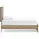 Dovander Warm Natural Brown Twin Platform Bed