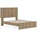 Dovander Warm Natural Brown Platform Bedroom Set