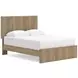 Dovander Warm Natural Brown Platform Bedroom Set