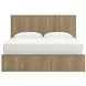 Dovander Warm Natural Brown King Panel Bed