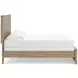 Dovander Warm Natural Brown King Panel Bed