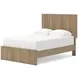 Dovander Warm Natural Brown Full Platform Bed