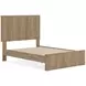Dovander Warm Natural Brown Full Platform Bed