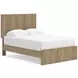 Dovander Warm Natural Brown Full Platform Bed