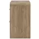 Dovander Warm Natural Brown 2 Drawer Nightstand with USB Charging