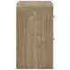 Dovander Warm Natural Brown 2 Drawer Nightstand with USB Charging