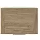 Dovander Warm Natural Brown 2 Drawer Nightstand with USB Charging