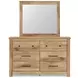 Fenderport Tan Youth Panel Bedroom Set with Storage Footboard and 4 Side Drawer