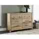 Fenderport Tan 6 Drawer Dresser