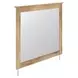 Fenderport Tan Rectangular Dresser Mirror
