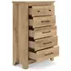 Fenderport Tan Youth Panel Bedroom Set with Storage Footboard