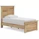 Fenderport Tan Twin Panel Bed
