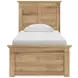 Fenderport Tan Twin Panel Bed