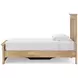 Fenderport Tan Twin Panel Bed with 2 Side Drawer Storage
