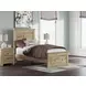 Fenderport Tan Youth Panel Bedroom Set with Storage Footboard