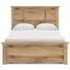 Fenderport Tan Queen Panel Bed with 4 Side Drawer Storage