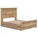 Fenderport Tan Panel Bedroom Set with 2 Side Drawer Storage