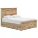 Fenderport Tan Panel Bedroom Set with Storage Footboard and 2 Side Drawer