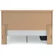 Fenderport Tan King Panel Bed with 2 Side Drawer Storage