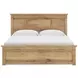 Fenderport Tan King Panel Bed with 2 Side Drawer Storage
