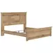 Fenderport Tan King Panel Bed