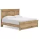 Fenderport Tan King Panel Bed