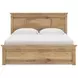 Fenderport Tan King Panel Bed