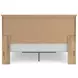 Fenderport Tan King Panel Bed with Storage Footboard