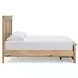 Fenderport Tan King Panel Bed with Storage Footboard