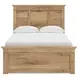 Fenderport Tan Full Panel Bed with 2 Side Drawer Storage