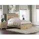 Fenderport Tan Full Panel Bed with Storage Footboard