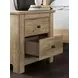 Fenderport Tan 2 Drawer Nightstand with USB Charging