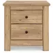 Fenderport Tan Panel Bedroom Set with 2 Side Drawer Storage