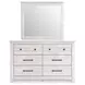 Fenderport Whitewash 6 Drawer Dresser