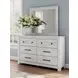 Fenderport Whitewash 6 Drawer Dresser