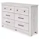 Fenderport Whitewash 6 Drawer Dresser