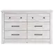 Fenderport Whitewash 6 Drawer Dresser