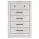 Allihauser Whitewash 5 Drawer Chest