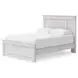 Allihauser Whitewash King Panel Bed with 2 Side Drawer Storage