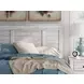 Allihauser Whitewash Full Panel Bed with 4 Side Drawer Storage