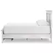 Allihauser Whitewash King Panel Bed with Storage Footboard