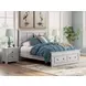 Allihauser Whitewash King Panel Bed with Storage Footboard